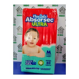 PAÑALES ABSORSEC ULTRA MEDIANOS 40 PZA