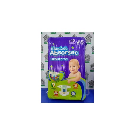 PAÑALES ABSORSEC ULTRA JUMBO 40 PZA