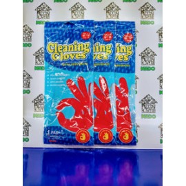 GUANTES DE LATEX ROJO PAR