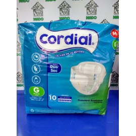 PAÑAL ADULTO CORDIAL 10 PIEZAS