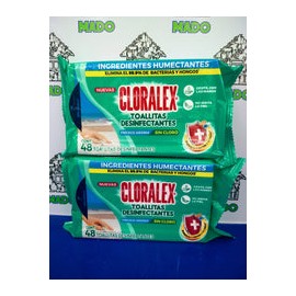 TOALLITAS DESINFECTANTES CLORALEX 48 PIEZAS